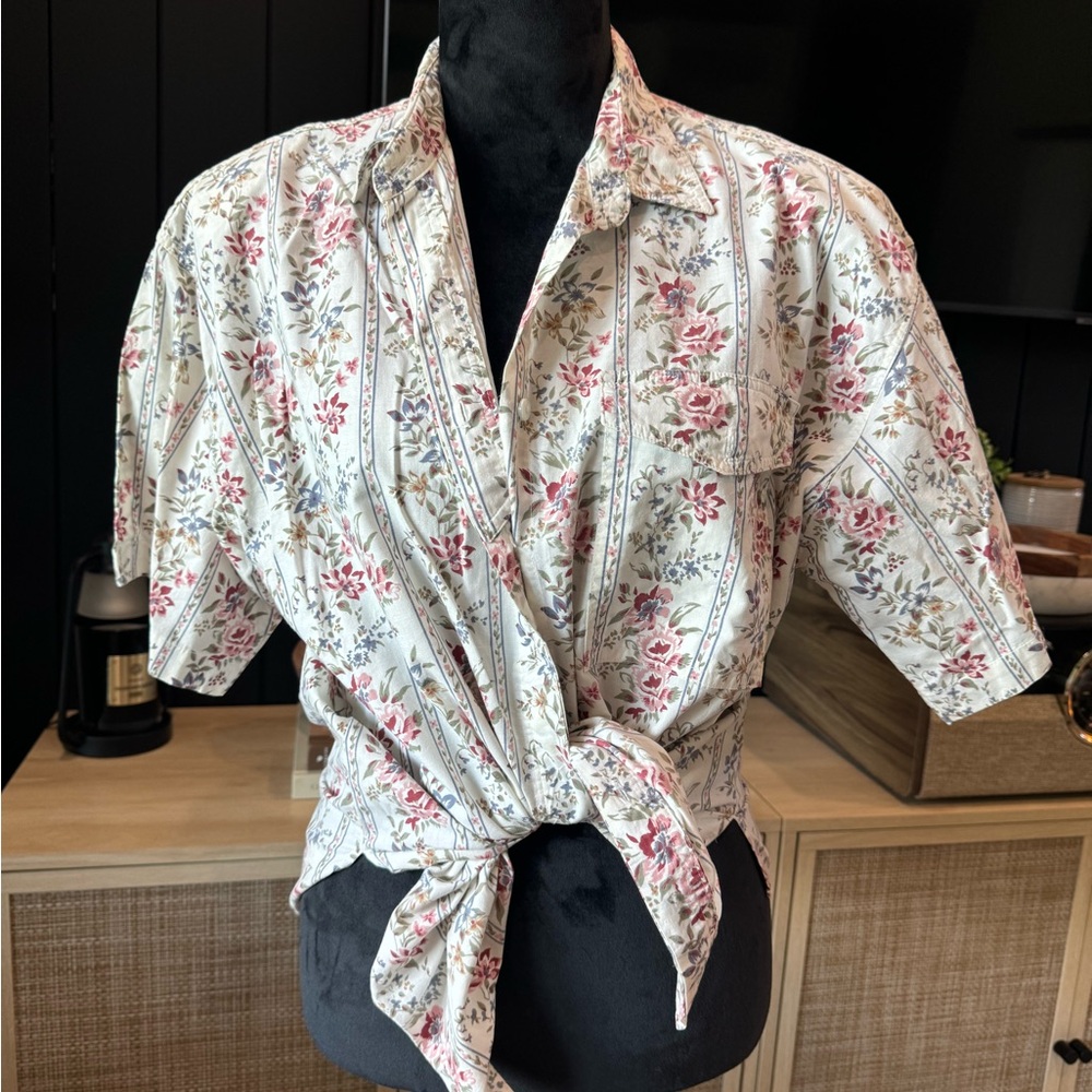 Vintage floral button up